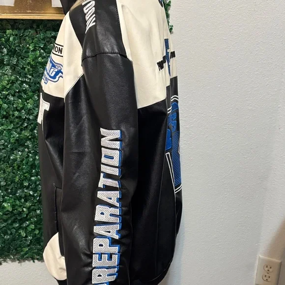 Women’s Black and Cream Varsity Jacket - Picture 4 of 4